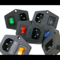 1pcs  with 10A fuse ! 3pin power socket with Rocker Switch ac socket Terminal Power Socket with Fuse Holder Connector. 