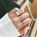 Stylish Pack of 3 Rings For Girls Birthday Gift  Punk Cool Hip Pop Rings Multi-layer Adjustable Chain Open Finger Rings Alloy Rotate Ring For Women Imported Rings For Women Party Gift Silver  Rings For Girls. 