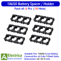 3x 18650 Cell Spacer Holder for 18650 Li-ion Laptop Battery Pack 3-Hole Batteries Radiating Shell by Electrica. 