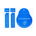 10/50/100pcs Blue Dust Removal Phone Screen Cleaning Tool All Phones 3 in 1 Dust-absorber + Guide Sticker Clear Dust on Screen. 