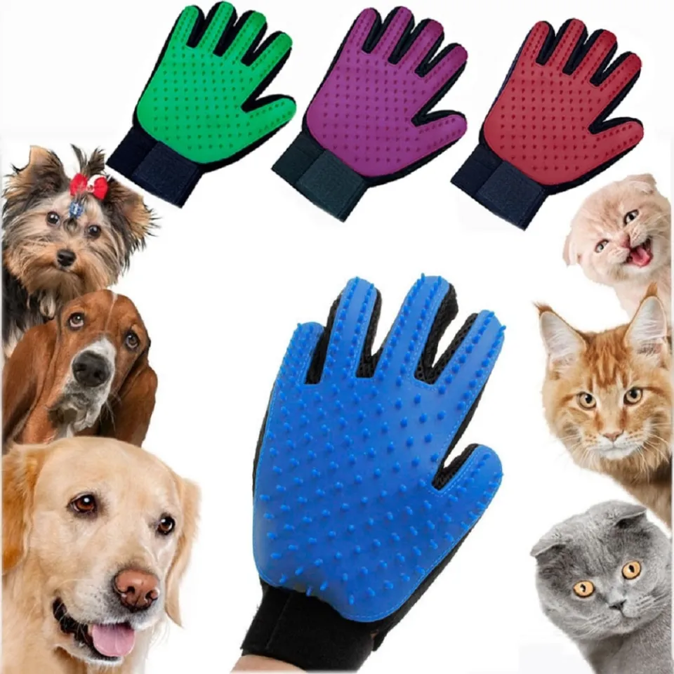 NEW】 1Pc Cat Glove Cat Grooming Glove Pet Brush Glove For Cat Dog