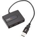 AmazonBasics USB 2.0 4-Port Ultra Mini Hub; Bus-powered. 