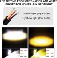 MOKY PRO Mini Driving Led Light 30w Dual Tone 3-Wires 1pc | For car, jeep and motorbike | Long Through Projector Lense Fog Light |  HaseebAutos. 