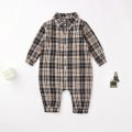 Sanlutoz Fashion Plaid Baby Boy Bodysuit Long Sleeves Newborn Baby Clothing Cotton Infant Bodysuit for Boys. 