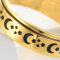 Men Circlet Exquisite Moon Star d Ring Ring. 