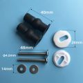 Toilet Seat Screws,Universal Expanding Rubber Screw Top Fixing Hinges Fitting WC Blind Hole Plastic Washers Nut. 