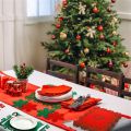 Christmas Placemat Heat-resistant Christmas Design Tableware Mat Festival Party Decor. 