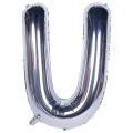 Silver 16 Inches Foil Balloons Alphabet And Numbers Price is Per Piece Customized A TO Z and Digits 0 to 9. 