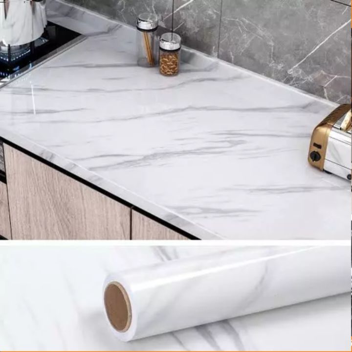 High quality marble sheets self adhesive stylish wallpaper stickers PVC sheet wood grain sticker, aluminium foil sheet wooden design sheet heat resistant water & oil proof tiles sticker for floor, walls, kitchen