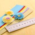 IMISNO DIY Flower Design Paper Quilling with Slotted Tool - Handcrafted Gifts (8 Style)- 80 strips- 10 inches each. 