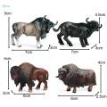 12x Mini Cow Models Craft Educational Learning Toys Cattle Figurine for Classrooms Rewards Kids Toy. 