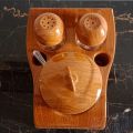 Chase me Salt and Pepper Shaker set Sugar Pot & Tooth Pick Holder Spice Pots Masalah Pots. 