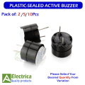 Long Continuous Beep Piezo Active Buzzer 3V to 12V Magnetic Tone Alarm Ringer for DIY and Arduino by Electrica. 