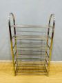 SI Stainless Steel Shoe Rack Shoe Organizer Storage Shelf 3, 4, 5 and 6 Tiers / Layers for Bedroom Hallway Entryway, for Boots/High Heels/Slippers - swad internationals. 