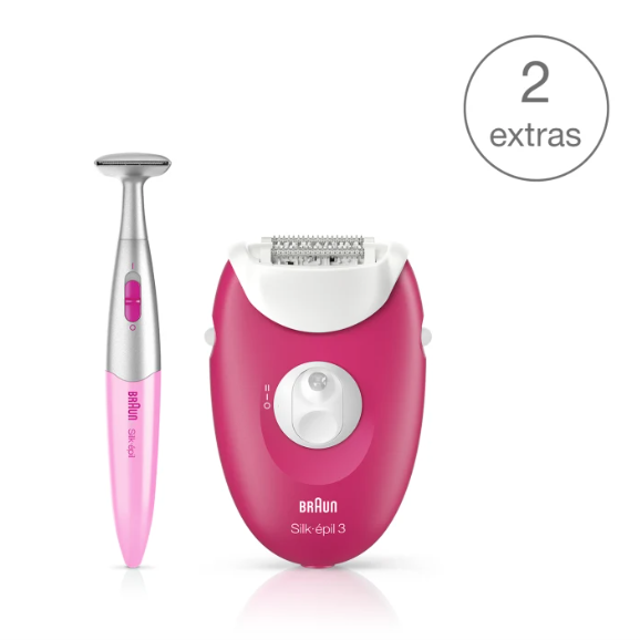 Braun Silk-épil 3 3-420 epilator with 2 extras incl. Silk-épil bikini trimmer