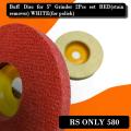 Buff Disc for (4"-5") Grinder 2Pcs set RED(stain remover) WHITE(for polish). 