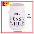 Gesso Primer For Canvas Clay pots & Wood. 