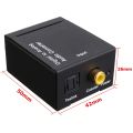 3.5MM Jack 2*RCA Digital To Analog Audio Converter Amplifier Optical Fiber Coaxial Signal To Analog. 