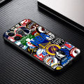 【EmotionaE】Logo N-NBA Basketball Team Phone Case For Apple iPhone 15 14 13 12 11 XS Mini Pro Max 8 7 6S 6 XR X Plus TPU Black Soft Cover. 