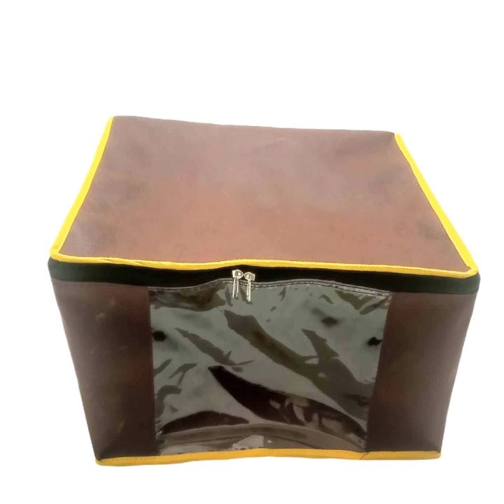 CUSTOMIZE Storage Bags-New Collapsible Bamboo Charcoal Organizer Bag Clothes Sweater Closet Storage Box by Sabeen Homes Large Storage Bags, Storage Bag Clothes Storage Box Bins Foldable Closet Organizers Storage Containers with Durable Handles Thick Fabri
