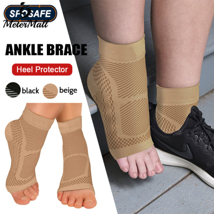 MeterMall Sports Ankle Brace Compression Socks Arch Support