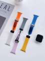 Suitable for IWatch Applewatch watch strap, ultraS87 color blocked silicone magnetic replacement wristband. 