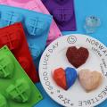 Silicone Heart Chocolate Mold Diamond Heart Silicone Mold. 
