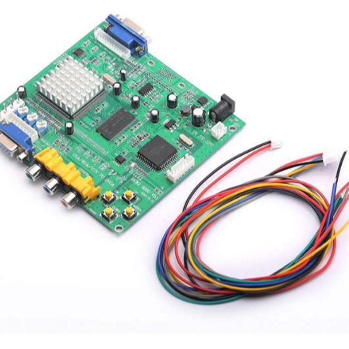 DEVMO Gonbes GBS8200 CGAEGAYUVRGB to VGA Output Arcade Jamma Game HD Video Converter Board Monitor to LCD GBS-8200 Latest aga