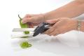 Clever Cutter 2 in 1 Kitchen Knife & Cutting Board Scissors Stainless Steel Kitchen Food Cutter. 