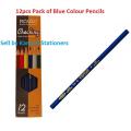 Pack of 12pcs Blue Colour Pencils Color Pencil. 