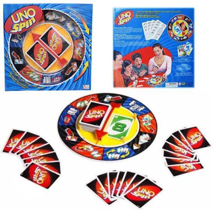 Uno Spin Wheel Card Game Kids Adults Family Game