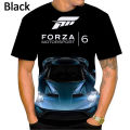 2024 hot sale Forza Horizon 4 3D stereo T-shirt sports car men's women's street style short sleeve T-shirt fashion clothing. 