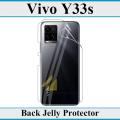 Vivo Y33s Back Clear Jelly Protector Soft Film Protection Hydrogel Film Back Protector For Vivo Y33s. 