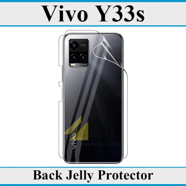 Vivo Y33s Back Clear Jelly Protector Soft Film Protection Hydrogel Film Back Protector For Vivo Y33s