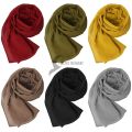 Georgette Chiffon Hijab Georgette Scarf Chiffon Scarf Solid Colors Hijabs Scarf for Girls Hijab Scarf for Women. 