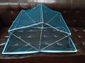 Baby Mosquito Net Frame, Rectangular Net Frame, Baby Mosquito Saver, Machardani  4 Sided Frill Cover. 