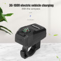 Motorcycle Bike USB mobile phone charger with compass fast charge 3.1A. 