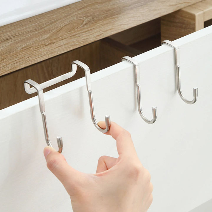 Door hanger hook stainless steel double s shaped storage hook for