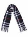 Winter Woolen Muffler for Men and Women - Soft Kashmiri Feel, Checkered Pattern, 68 Inches, Multi-Color. 