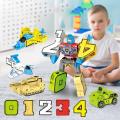 Digital Robot Transformation Toy Children's Educational Toy Single Digital Transformation Set with Gift Box. 