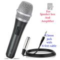 Dynamic Karaoke Wired Microphone 6 Ft Cable and On/Off Switch. 