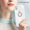 Biruiqu for Motorola Moto G9 Plus Back Cover Luxury 6D Plating Frame Shiny Bling Phone Pounch Soft Silicone Square Phone Case. 