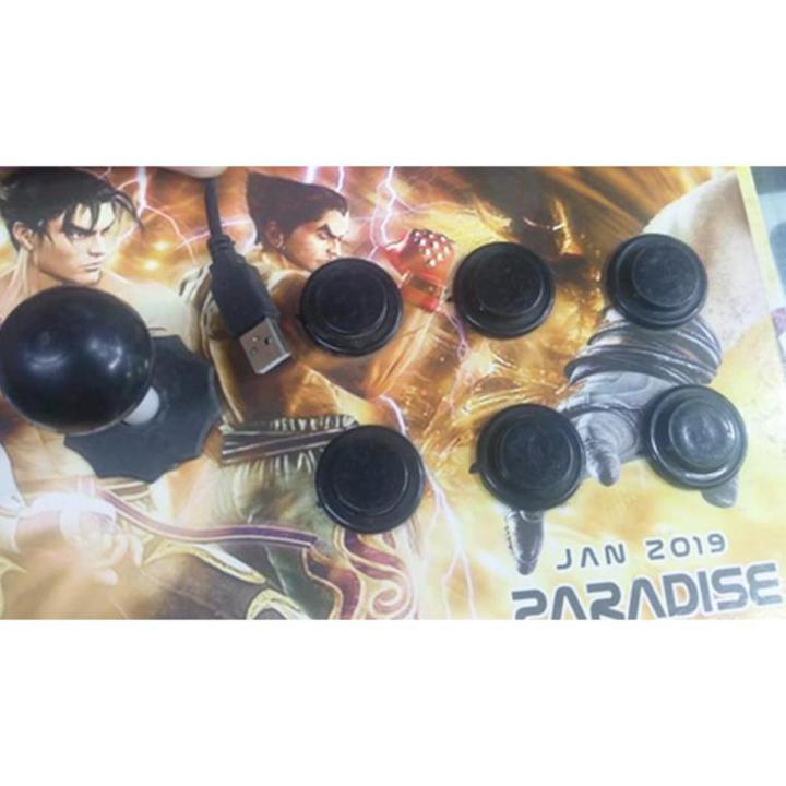 Usb Game Controller  Joystick 6 Buttons Game Arcade Made Of Wooden Box Panel  For PC Laptop Computer For Win7/8/10 XP