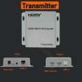 HDMI 60M KVM Extender HDMI USB extender over cat5e/6 1080P 4K USB HDMI KVM extender splitter with HDMI loop for mouse keyboard. 