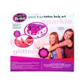 Planet X - Glitter Tattoo Art - Shimmering Multicolor Creativity. 