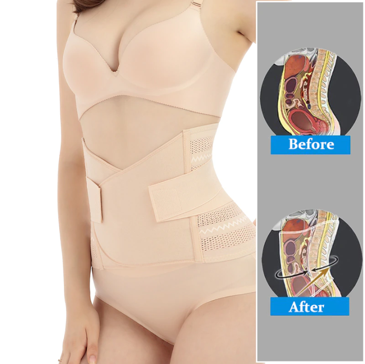 3 in 1 Postpartum Recovery Body Shaper Triple Action Slimming Maternity Belt Daraz.pk