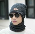 Winter cap Man 2 pice set cap and nack wool  Winter collection Good Quality. 
