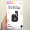 Air31 Wireless Crystal Transparent Bluetooth Earbuds with High-Quality Sound and Touch Sensor. 