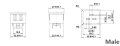 Iec 320 C20 C19 Panel Mount Plug Adapter Ac 250v 16a 3 Pins Iec Inlet Plug Power Connector Socket. 