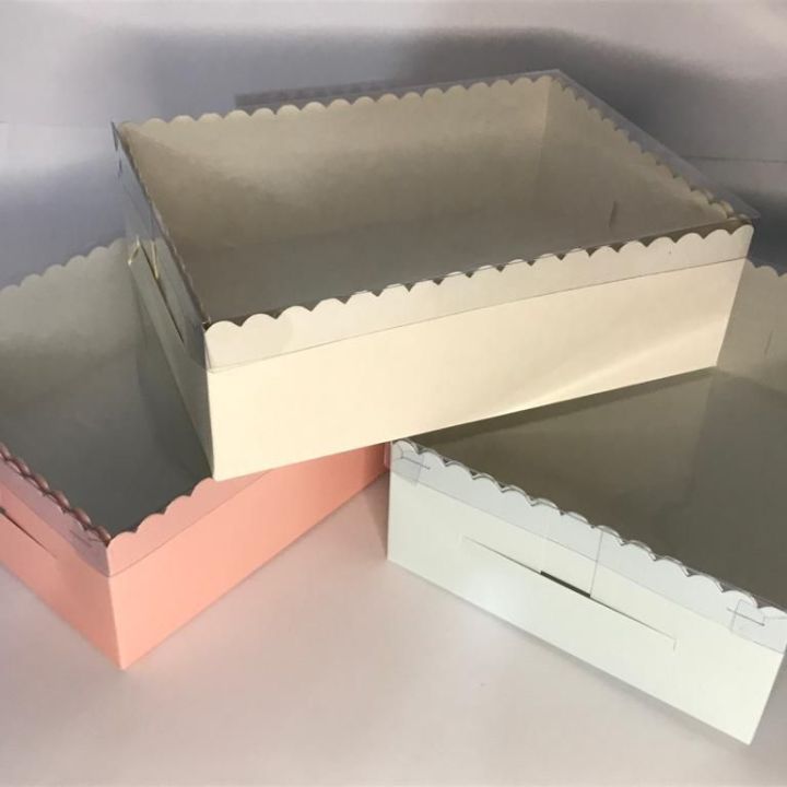 Transparent box, clear top, gift box 6x9x3,